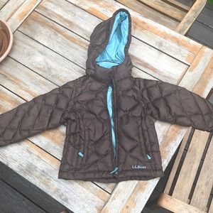 LLBean Puffer Jacket with Hood Toddler Size 4